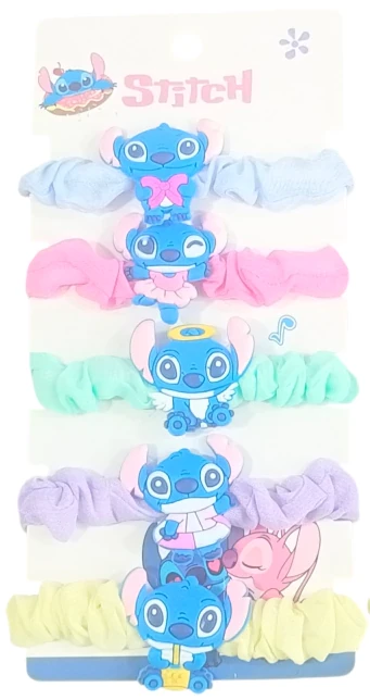Colitas para cabello x 5 Stitch